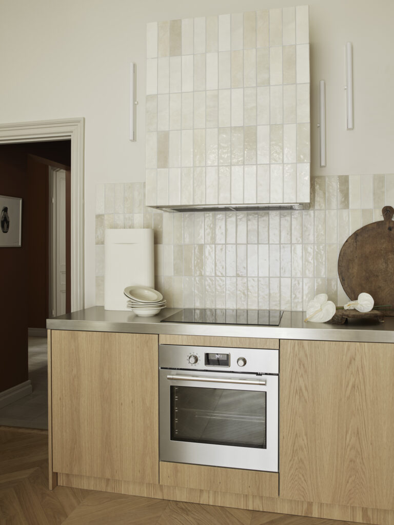 Purus Original kjøkkenbenk i rustfritt stål på kjøkkenet