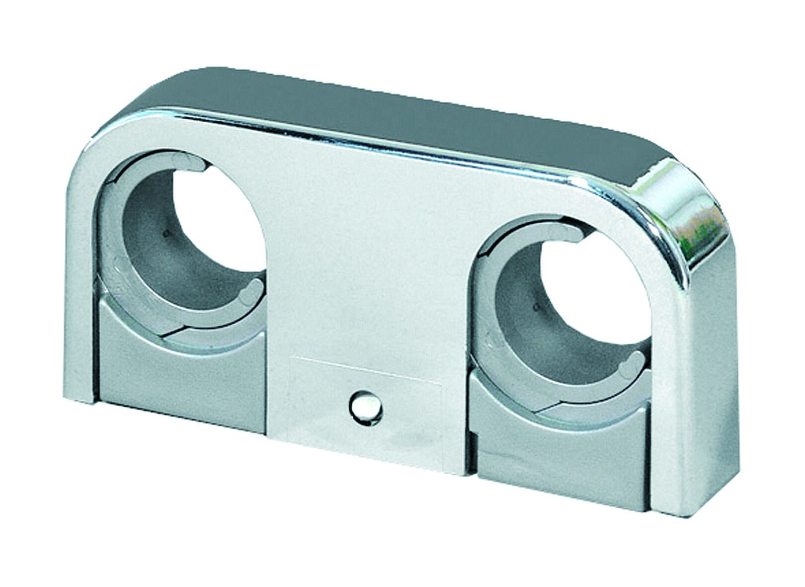 3810533 Dobbelt rørbærer Ø22-28/cc 60 forkromet