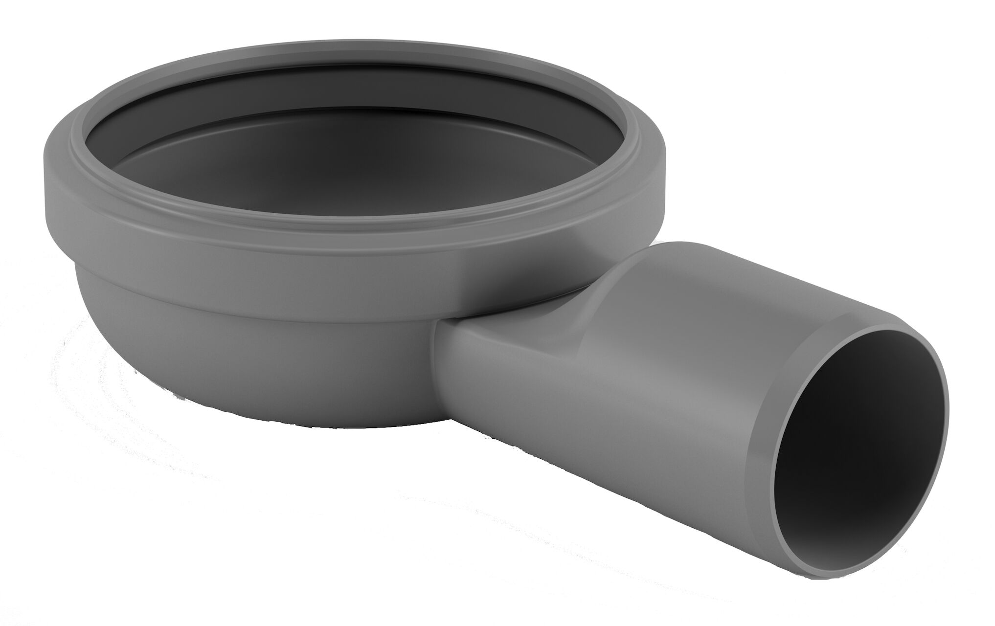 PR855640 Utloppshus spygatt Ø50 sida låg P