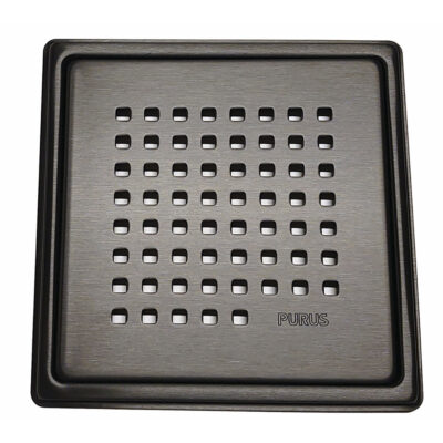 PVD Sort CHESS ramme/rist 154,2x154,2