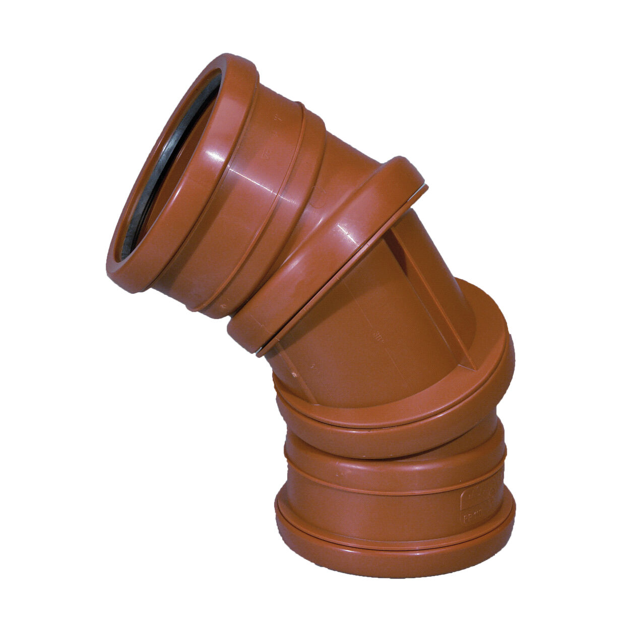 2211288 Bøjning JOTIFLEX 0-90 Ø110 2 muffer rød