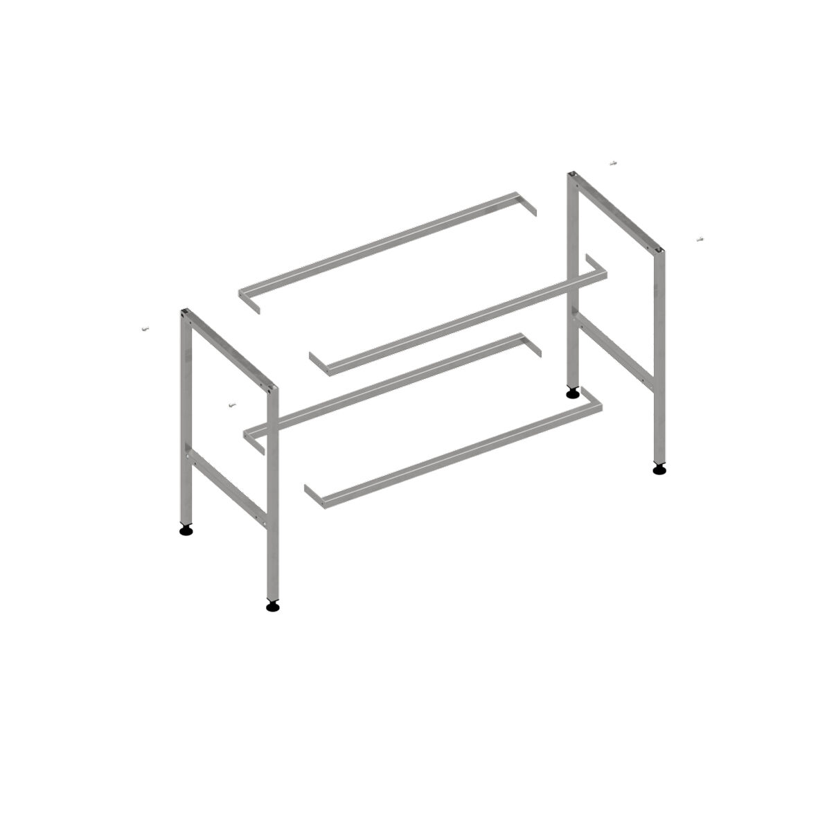 687999-110 Komplet stativ til 1200 bordplade uden hylde