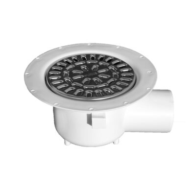 Gulvafløb Oden rustfri rist Ø75 vandret