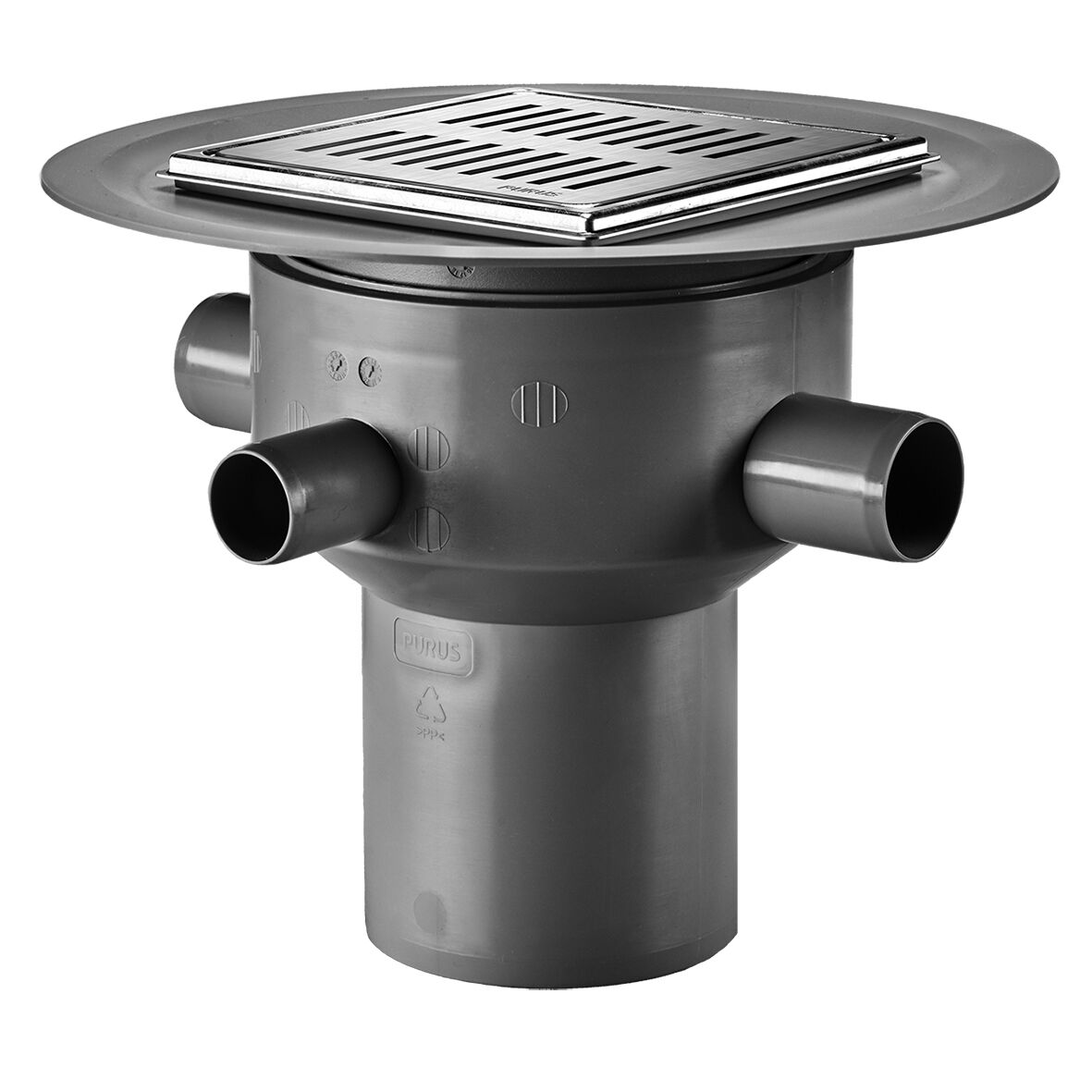 153483-116 Purus Multiflex Ø110 lodret rist og ramme