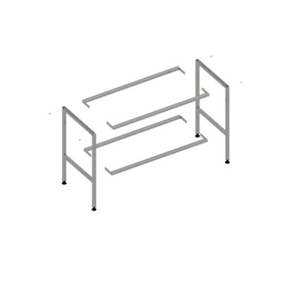 Komplet stativ til 1200 bordplade uden hylde
