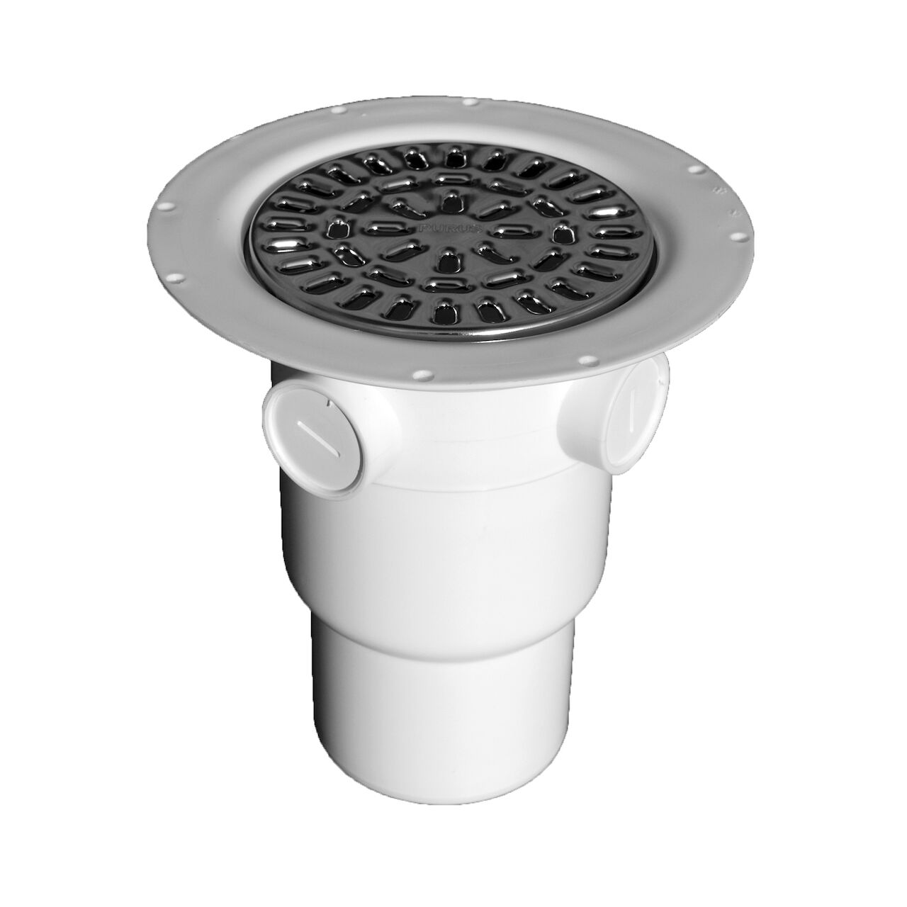 153475-046 Gulvafløb Loke 3 indløb rustfri rist Ø75/110 lodret