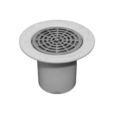 JO MaxiFlex vinyltop Ø130 forkromet rist Ø110 lodret