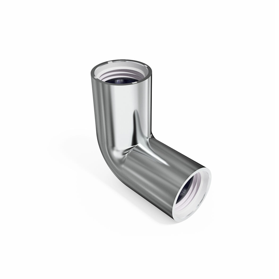 53729 Vinkel 90 Ø32 indstik forkromet