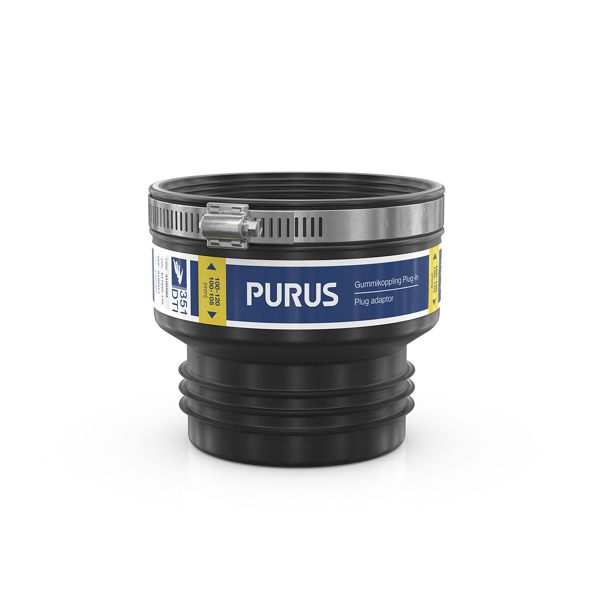 3106989-gummikoppling-plug-in-100-120-100-105 Gummikoppling Plug-in 100-120/100-105