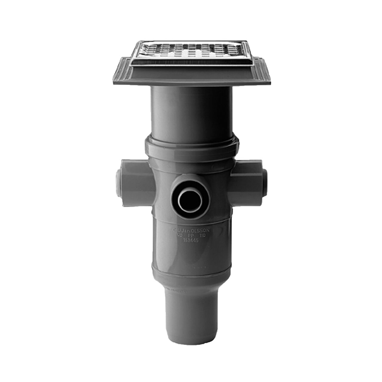153445-953 MaxiFlex afløbsskål fleksibel 4 indløb rist/ramme 75 lodret